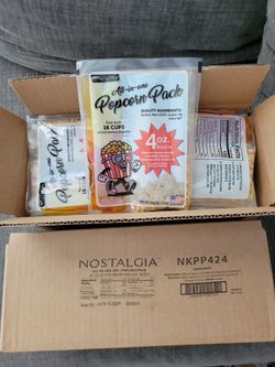 Nostalgia Theater Popcorn Bulk Pack – 24 Pk - 4 oz each. 2 Boxes! (Read Description)