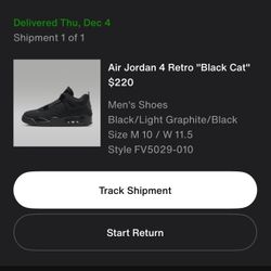 Air Jordan 4 Retro “Black cat”
