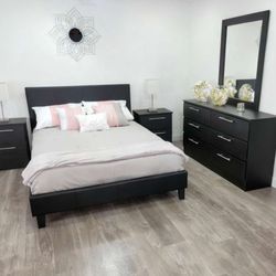 Brand New Queen Bedroom Set with Mattress / Juego de Cuarto con Colchón Nuevo a Estrenar … Fast 🚚