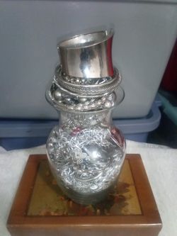 Jewelry bundle silvertones mystery vase vase not included all wearable