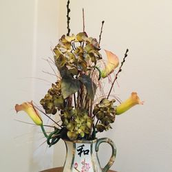 Silk Faux Floral Arrangement 