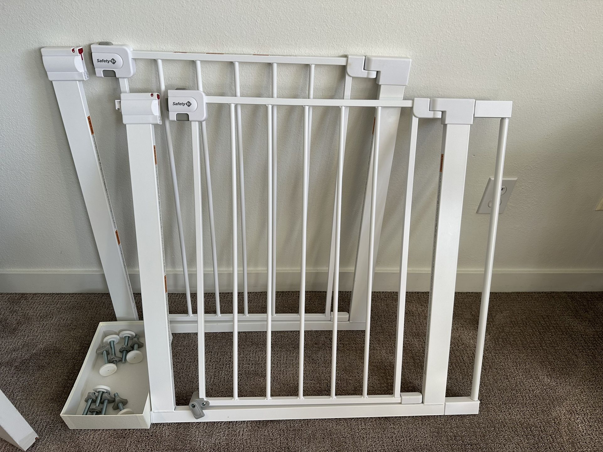 Safety 1st Easy Install Walk Thru Baby Gate x2 Set