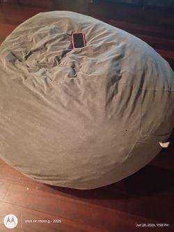 Big grey bean bag