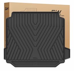 3W BMW X5 Cargo Liner 2019-2026, Heavy Duty TPE All Weather Custom Fit Trunk Mat Includes Side Netting Kit, Blocks Mud & Spills with No Shifting, Not