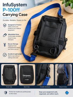 InfuSystem P-100ff Carrying Case – Medical Equipment Shoulder Bag – Like New