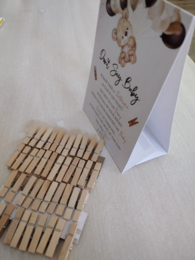 BABY SHOWER GAMES DON'T SAY BABY & GUESS HOW MANY COOKIES