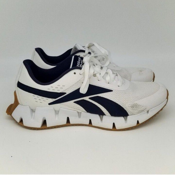 Reebok Footbed Sport Comfort White/Blue 9" #019