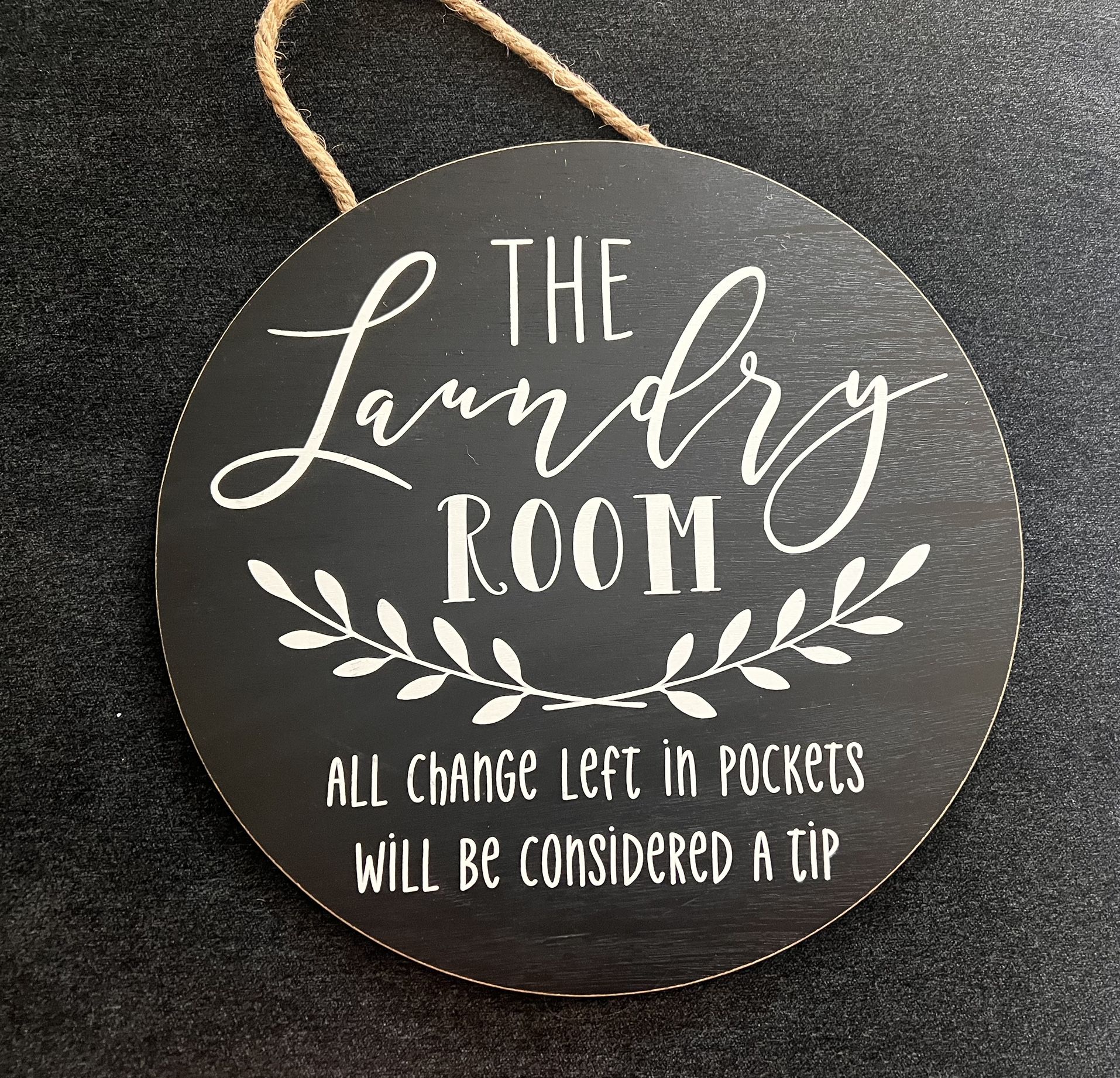 Laundry Room Wood Sign- New