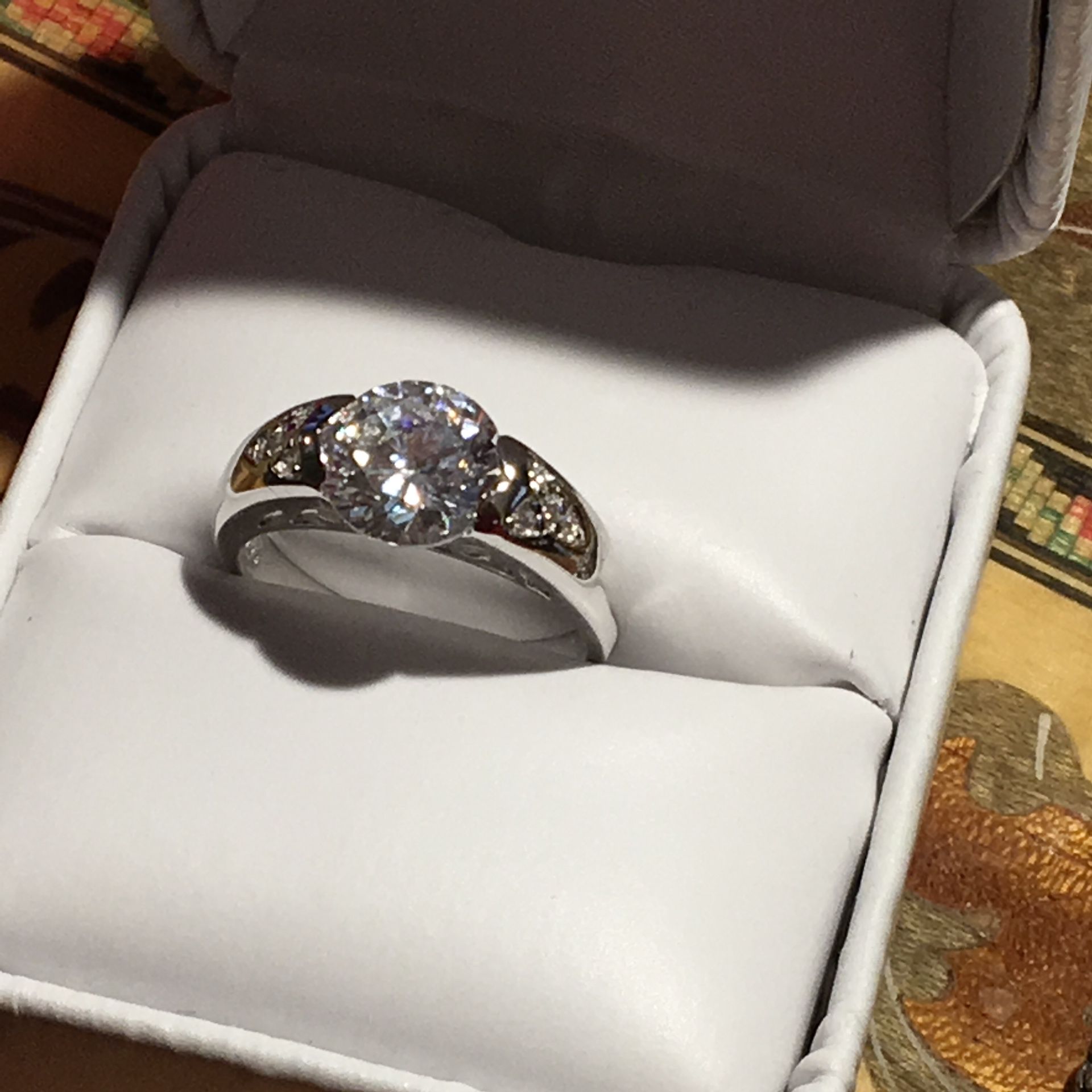 925 CZ solitaire ring