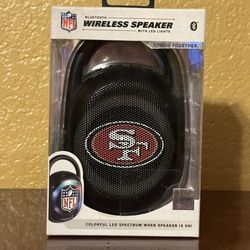 SF 49ers Bluetooth Speaker W/ LED Lights