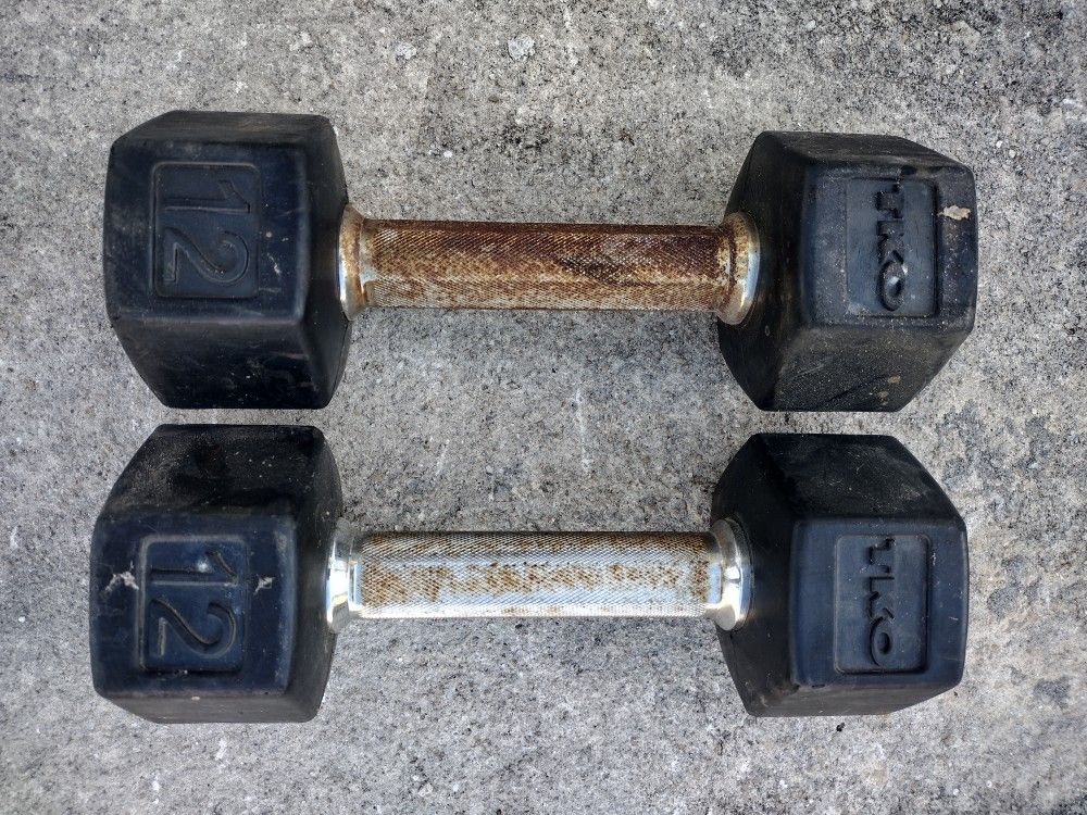 (2) 12 lbs. Dumbbells