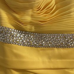 Yellow Elegant Party Dress