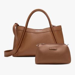 Kelly Vegan Leather Tote Bag for Women - Stylish Versatile Commute Top Handle Bag, Hobo Shoulder Handbag with Purse