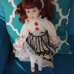 Porcelain Collectable Doll 