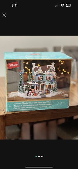 Disney animated house with lights and music