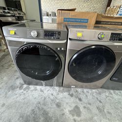 Set Samsung Used Washing Machine And New Scratch And Dent Electric Dryer 