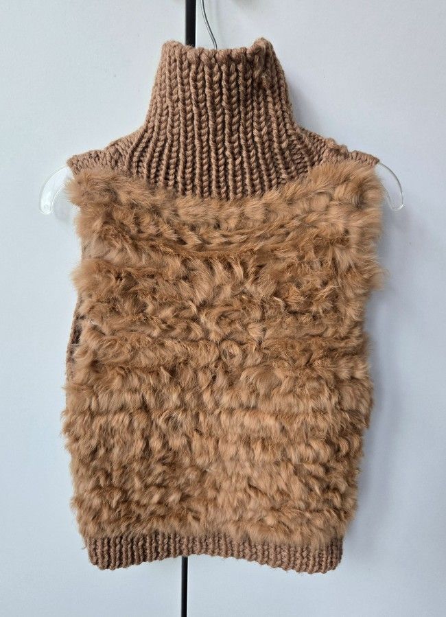Bomboogie Womens' Lapin Fur Vest