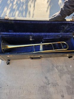 OBO! Brass Trombone with Hard Case!