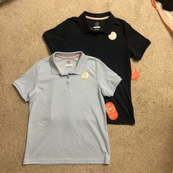 Girls’ Wonder Nation Polo Shirts – Size XL (Set Of 2)
