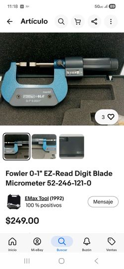 Micrometer 0 a 1"