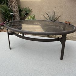 Tropitone Glass  Patio  Coffee Table
