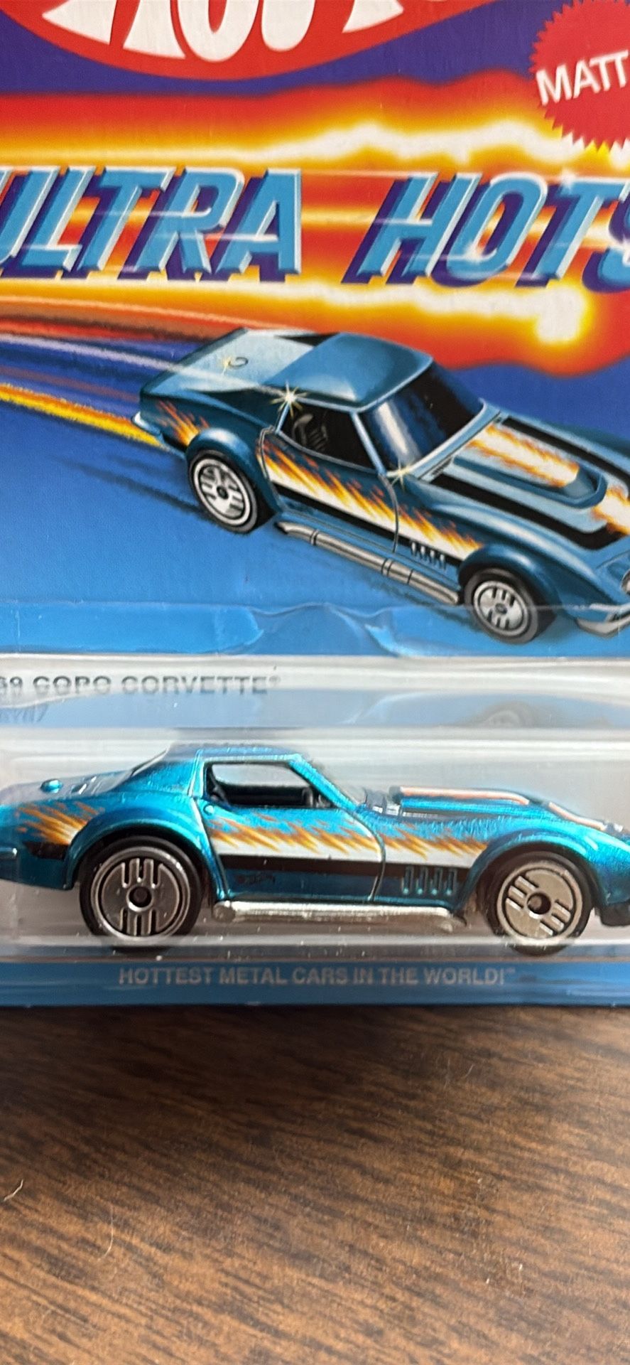 HOT WHEELS ULTRA HOTS 1969 COPO CORVETTE Spectraflame Teal Great