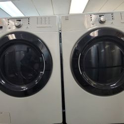 Kenmore Front Loading Washer And Stackable Gas Dryer Set 