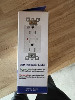 ANKO GFCI Outlet 15 Amp, Tamper-Resistant, Weather Resistant Receptacle Indoor or Outdoor Use, 2 LED Indicator with Decor Wall Plates and Screw