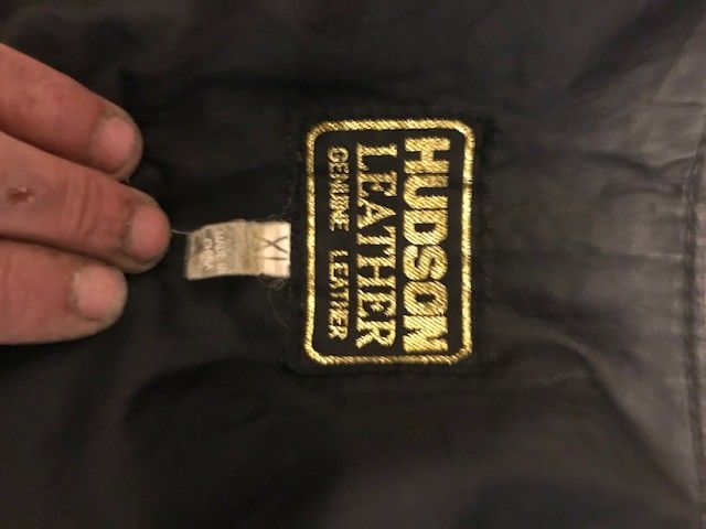 Xl Hudson Leather Bikers Vest 