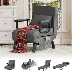NEW TYBOATLE Sleep Chair Bed, Comfy Convertible Sleeper Chairs for Adults, 5 in 1 Folding Sofa Bed