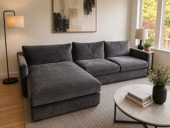 Crate and Barrel Sectional Couch sofa