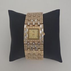 Suzanne Somers Goltone Pave Watch