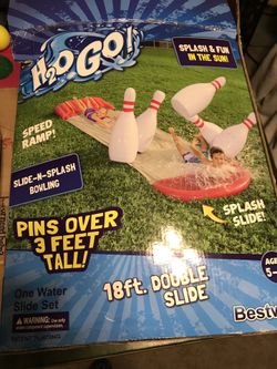 Slip and Slide Bowling