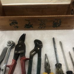 One Small Tool Lot With Small Carrying Box