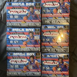 2021 NBA Panini Prizm Mega Box (lot of 6)