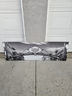 Gaslamp Screen print Painting