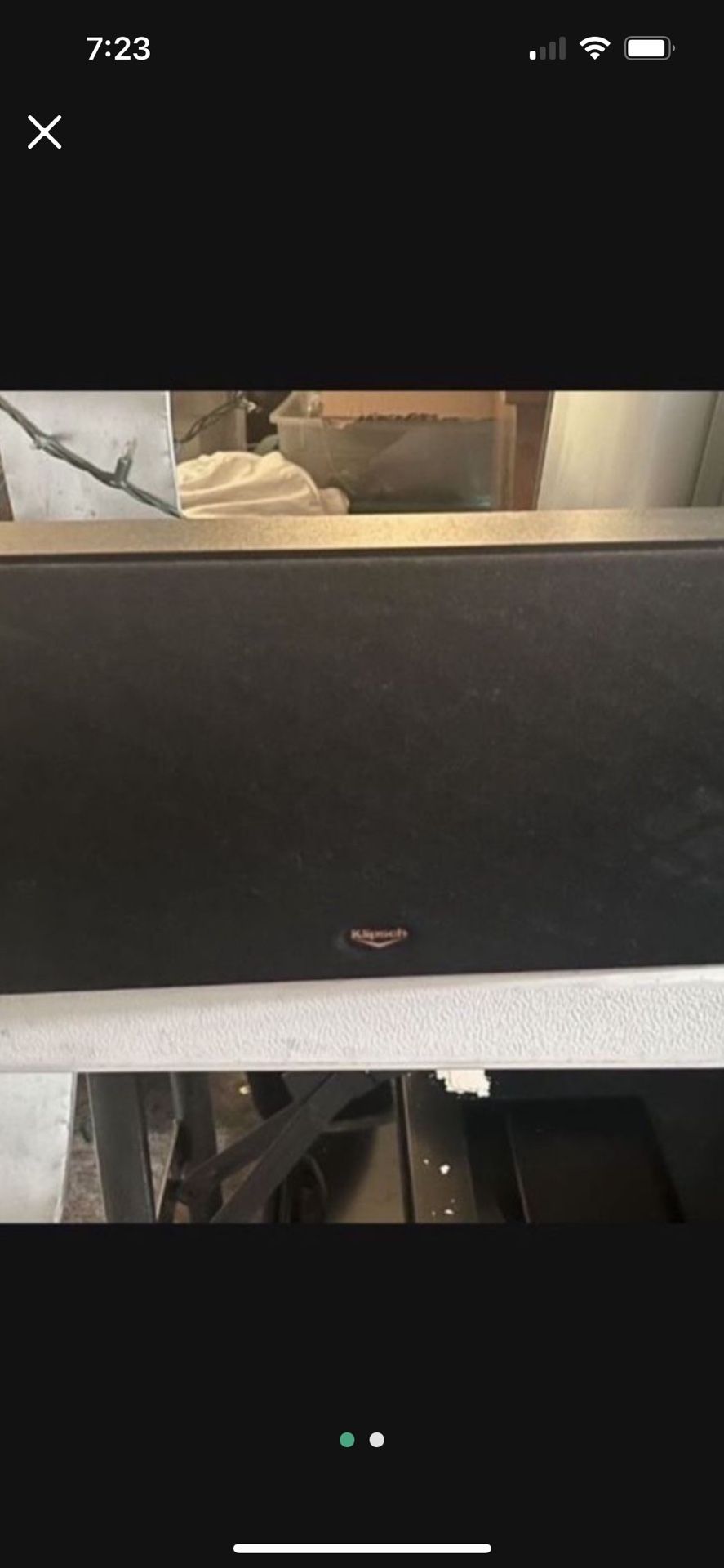 Klipsch SC1 Black Impedance 8 ohms -100 Watt Center Speaker