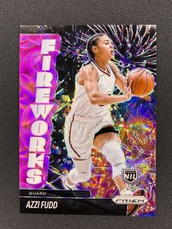 2025-26 Panini Prizm Azzi Fudd Collegiate Stars Pink Scope #/125 Huskies Rookie