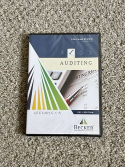 *NEW/SEALED* Becker: Auditing CPA Exam Review Lectures 1-5 2011 Edition