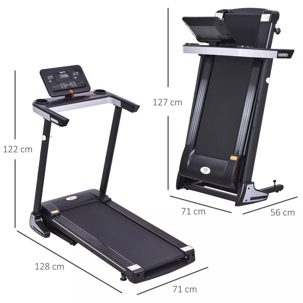 Treadmill Electric 1-12Km/h Motorized Power Fitness Folding Running Machine