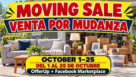 Moving sale
