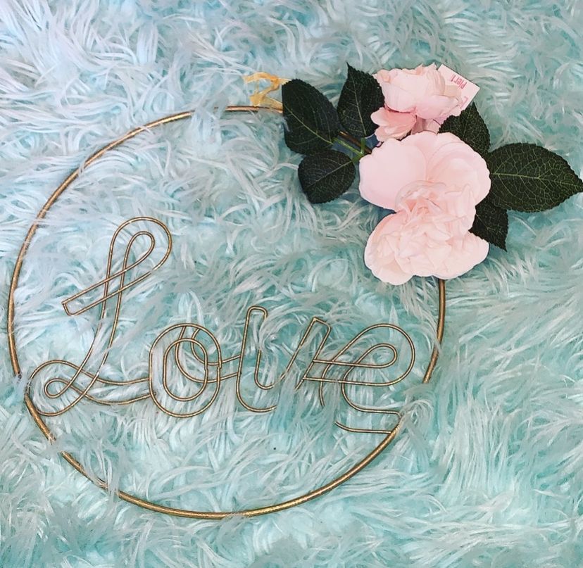 Fake Plant Love Sign