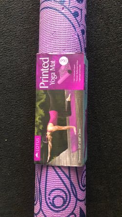 A used Printed Yoga Mat