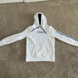 White Hollister Graphic Hoodie: Adult S