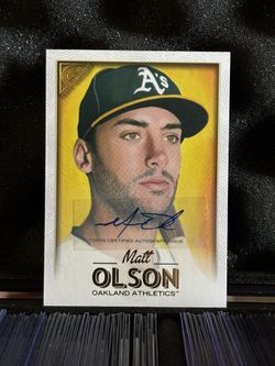 2018 Topps Gallery Matt Olson Autograph Card