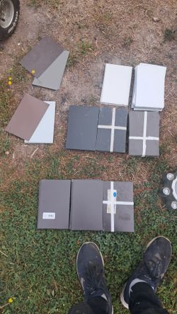 600 count of 6"×9" step Metal flashing brown ,white an Grey mostly brown and black