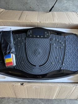 Vibration Plate Exercise Machine, 130 Levels Full Body Workout Vibrating Plate for Lymphatic Drainage Weight Loss, 450 Lbs Capacity Shake Platform wit