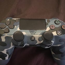 PS4 Controller Camo Blue