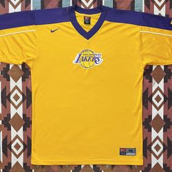 Vintage 90’s Nike NBA Los Angeles Lakers Shooting Jersey Men’s Medium Oversized 