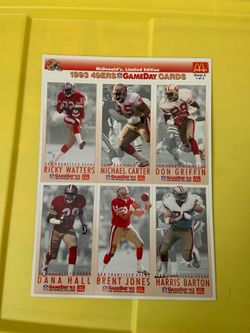 San Francisco Forty Niners uncut sheet